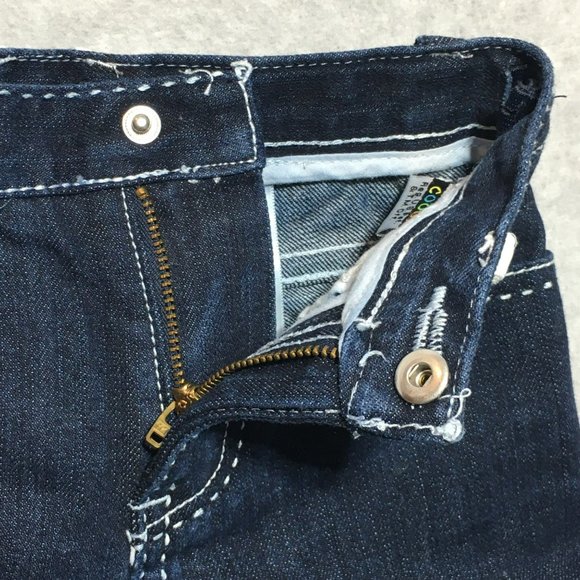 COOGI Limited Edition White Leather Trim Dark Rinse Indigo Denim Jeans Boys 18m - Picture 11 of 16